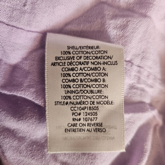 Alice + Olivia Karolina Tie Front Maxi Dress in Coastal Gardens Lavender Size 12 - Picture 14 of 15